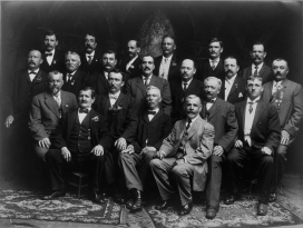 Swabian Men’s Choir (Schwäbischer Männerchor) of Burlington, Iowa, c. 1910. The region of Swabia is located in southwest Germany, now part of the German federal state of Baden-Württemberg. Image courtesy of the State Historical Society of Iowa, Iowa City.